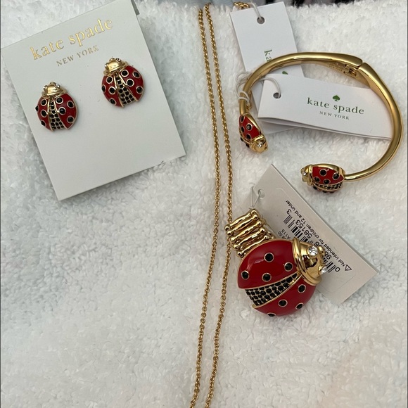 Boutique item not outlet
NWT’s Katespade complete ladybug jewelry collection - Picture 2 of 11